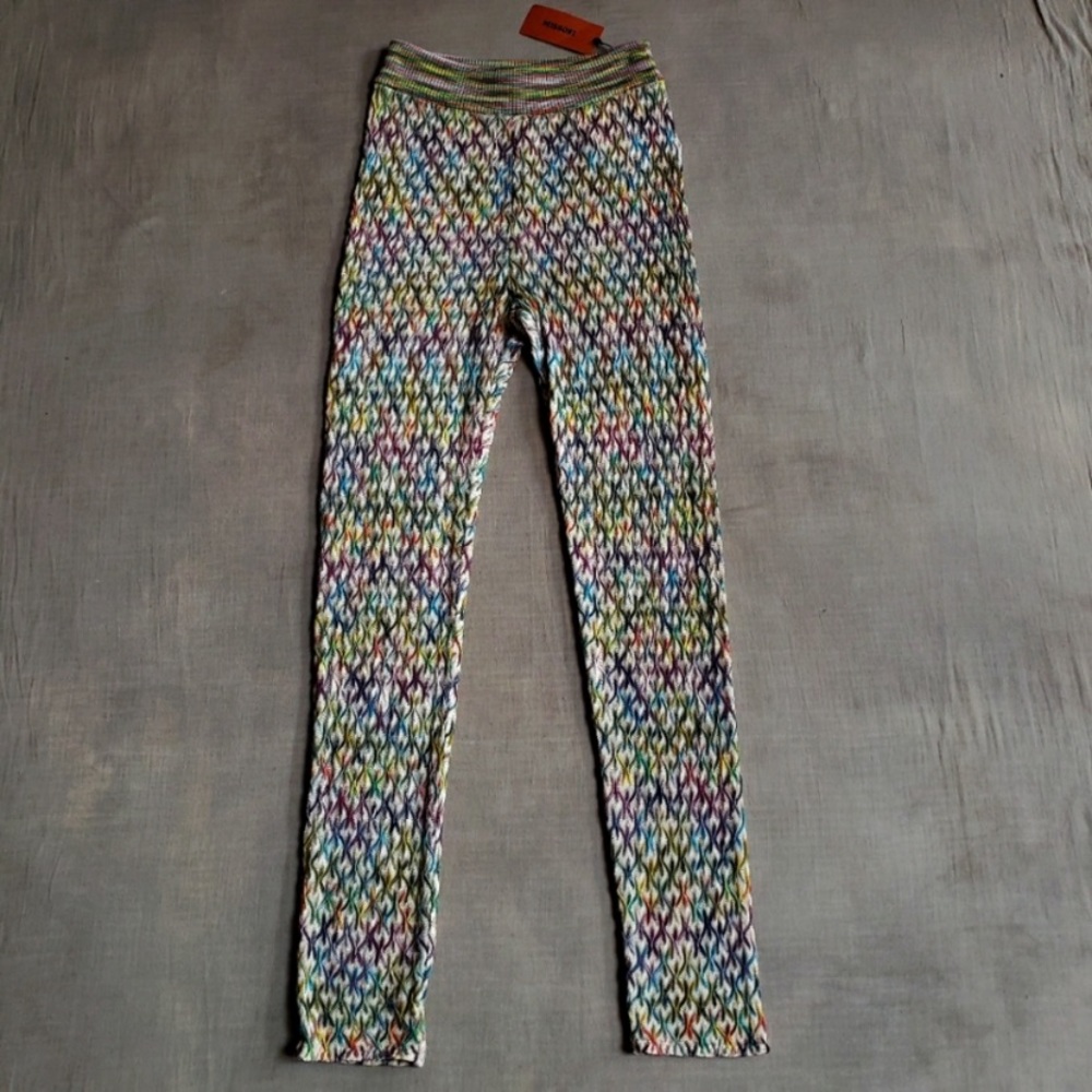 Missoni Crochet Knit Leggings US 8 IT 44 NWT - Picture 2 of 4